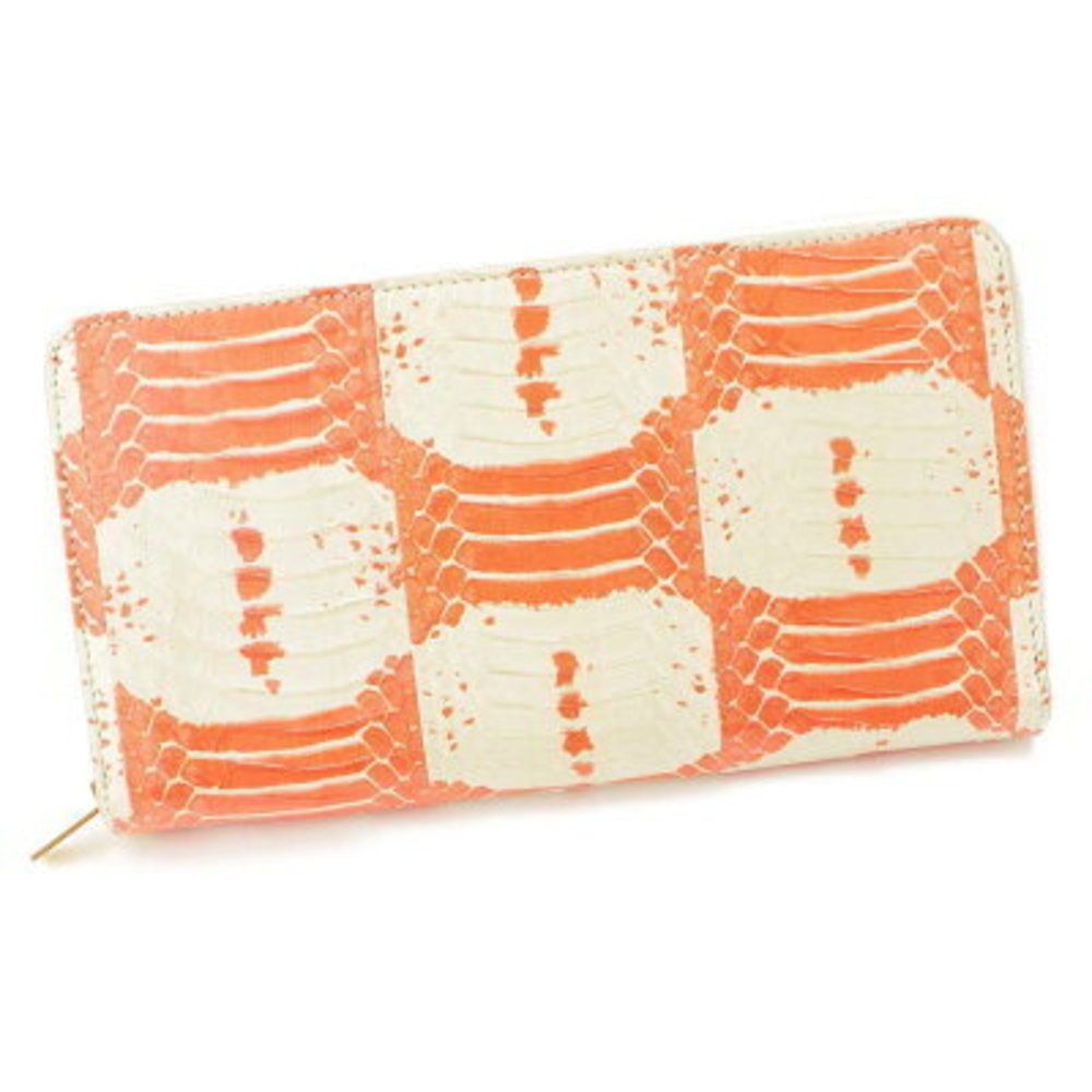 Celine Multifunction Python Long Wallet Ivory Whi… - image 1